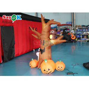 2mH Blow Up Pumpkin For Yard Outdoor Ghosts Tree Halloween Decoration