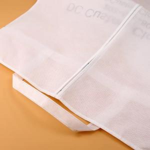 Elegant Square Canvas Tote Bags With Zipper / Fashionable Small Reusable Canvas