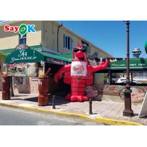 Red Animal Giant Lobster Inflatable Model With 2 Years Warranty