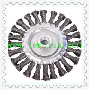 Cheap Twist Knotted Hole Flat Wire Wheel Brushes TRT02 for sale