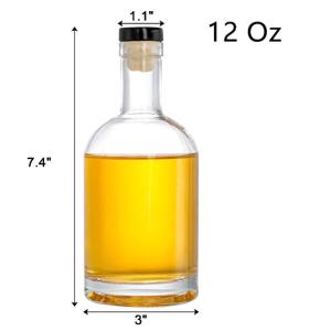 Beverage Glass Bottle for Custom Design Clear Bordeaux Wine Bottle Vodka Glass