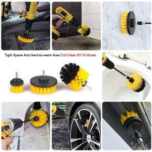 Drill Brush Attachment Cleaning Set All Purpose Medium Bristle Power Scrubber