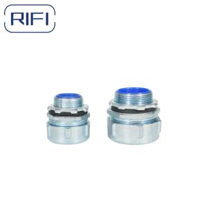 Straight PVC Coated Electrical Conduit Fittings Connectors For Flexible Conduit