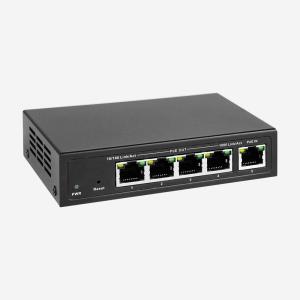 Cheap 10Gbps Gigabit Easy Smart Switch With 4 PoE Out RJ45 Ports And 1 PoE In RJ45 Port for sale