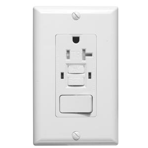 China Kitchen Or Washing Room Applied GFCI Socket 20A With Light Switch on sale