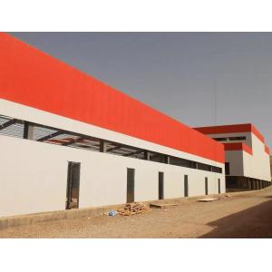 Prefabricated Long Span Steel Frame Industrial Warehouse With Customized Design