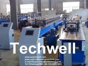 Cheap 22KW Rack Roll Forming Machine Touch Screen PLC Control with Omron Encoder for sale