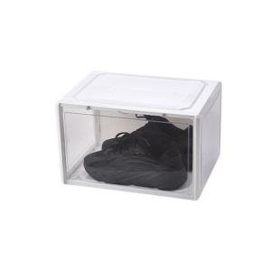 Rectangle Plastic Shoe Box Organizer Stackable Shoe Box Drawers