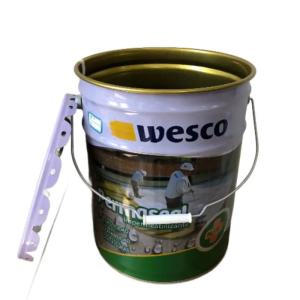 China Round Customized Metal Paint Pailwith Metal Handle For Industrial Applications on sale