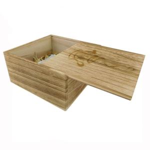 Multi Purpose Wood Gift Packaging Boxes Solid Wood Keepsake Box