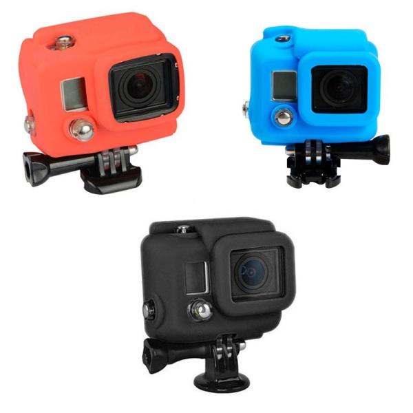 5 Colors Soft Silicone Protective Housing Case Cover For GoPro Hero Go Pro 4 3+
