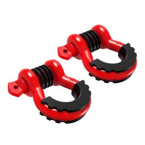 Cheap Non-standard Twisted D Ring Bow Shackle for Offroad Rescue Tow Strap in Metric Measurement System for sale