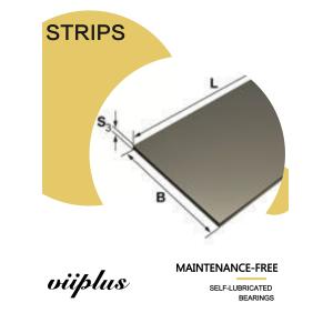 Composite Flat Strips Bushings, Carbon Steel Sintered Bronze Inch & Metric Sizes