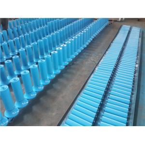 Blue Self Aligning Conveyor Guide Roller Buffer 219mm Diameter