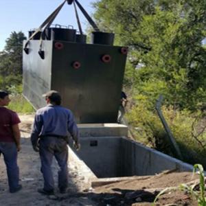 China Square Modular Sewage Treatment Plant Wastewater Treatment 80-99% Recovery Rate In 5-40C Environment on sale