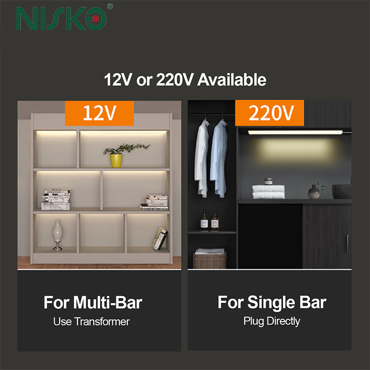 Ultra-Thin LED Sensor Light Ceiling Linear Batten Light Surface Mounted Stairs