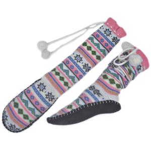 China Moisturizing  Girls Lovery Long Aloe Infused Socks Acrylic Material on sale