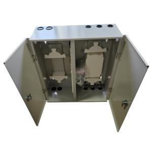 Metal Wall Mount Fiber Enclosure 72 Core With 2 Door And Dual Locks
