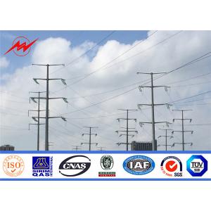 14M 500 Dan Electricity Transmission Steel Utility Pole For Power Distribution
