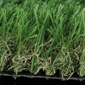 Green Artificial Grass Carpet / Artificial Turf Outdoor Rug Easy Installing