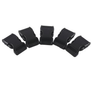 20mm Black Plastic Buckle Dog Collar with Convenient Quick Release Buckles