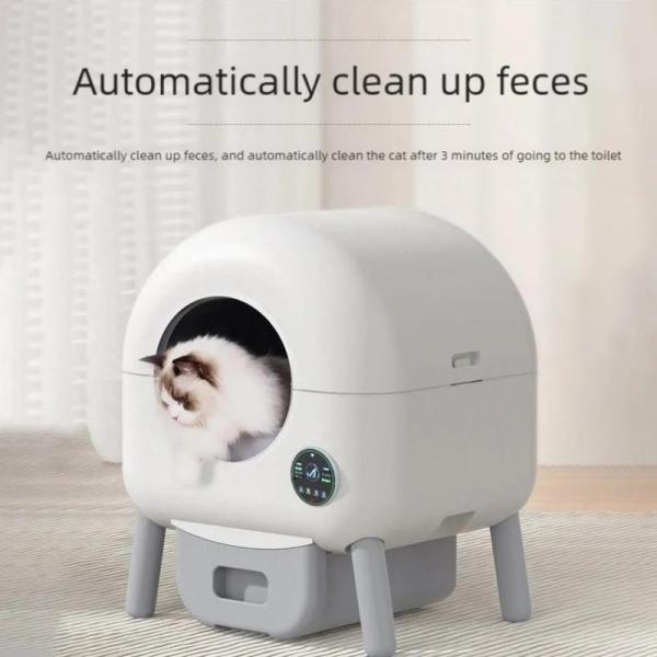 Quality Large Capacity Safety Upgraded Automatic Self Cleaning Advanced Odor Control Cat Litter Box wholesale