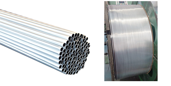 Extruded aluminum tube for evaporator.,for application of referigerators