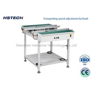 Cheap Stable Stainless Steel Manual Hand Crank Width Adjustable PCB Transporting Conveyor for sale