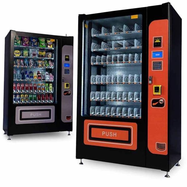 Snacks And Drinks Foods Combo Vending Machine For Subway Station