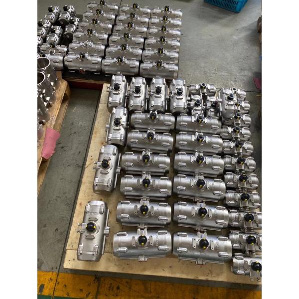 stainless steel 304/316 pneumatic rotary actuator DASR pneumatic actuated valve