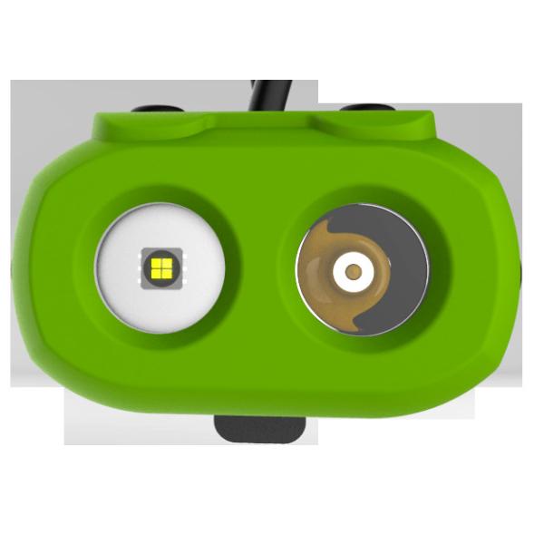 Dual Beam Rechargeable LED Headlamp IP68 Waterproof Light With Cree Led 15000lux