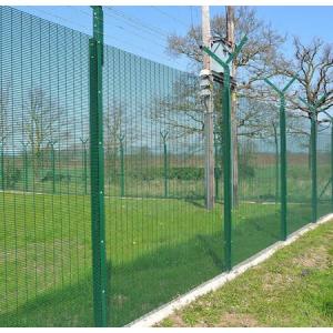 Anti Climb Galvanized Steel Wire Prison Mesh 358 Security Fence