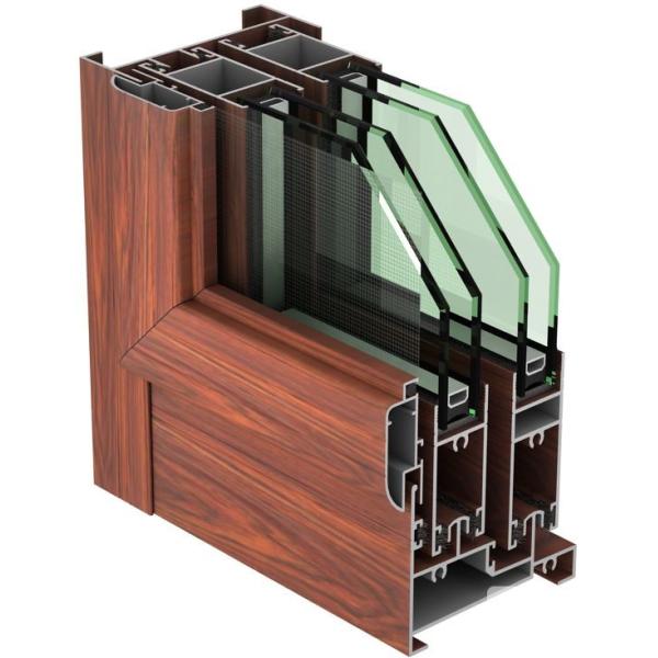 Quality Luxurious Aluminium Sliding Window Profile Delicate Elegant Appearance wholesale