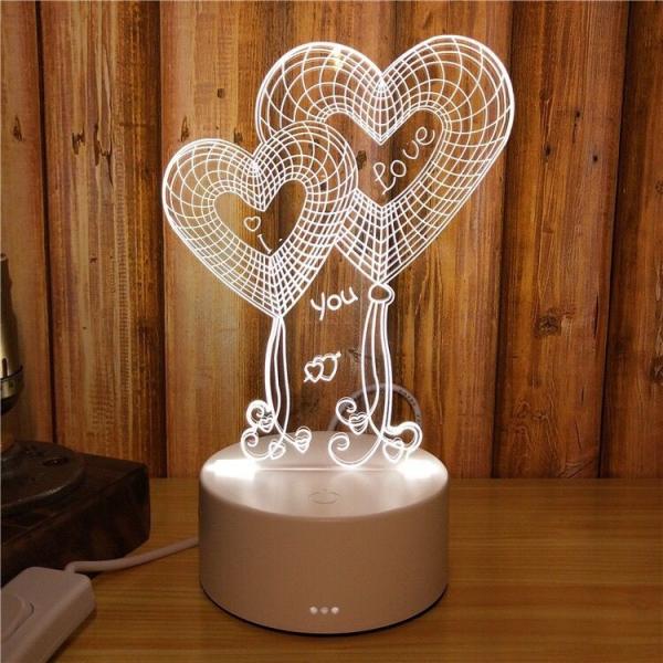 The Interest Cartoon design Acrylic 3D LED Night Light for Gift , OEM Decoration