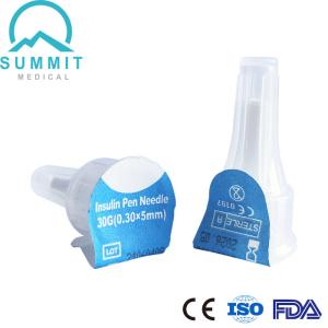 Ultra Thin Insulin Pen Needles 30G 5mm With Penta Beveled Needles