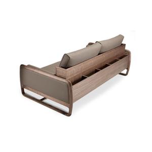 Leather Upholstery Modern Sofa Set , Solid Wood Sofa Set Nordic Style