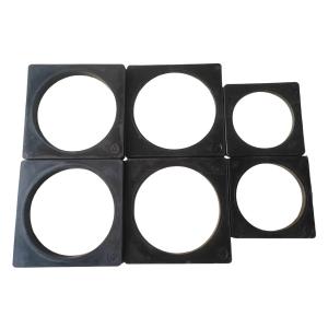 Anti Slip Traffic Cone Rubber Base 1.5g/cm3 370x370mm For 14.5" Traffic Cone