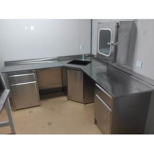 SUS304 Wall Bench Laboratory School Chemical Lab Wall Bench With Reagent Shelf