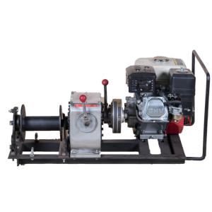 Cheap 10KN 1Ton Cable Pulling Machine With Honda Gasoline Engine Winch Hoist for sale