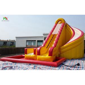 Cheap Inflatable Water Pool Red Closed Double Slides Children Bounce House Commercial Water Closed Slide Swimming Pool for sale