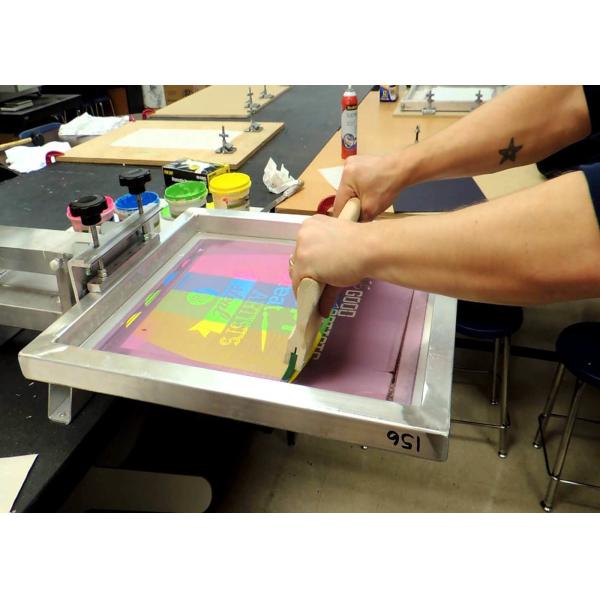 High Precision Silk Screen Aluminum Frame For Printing Silver Color Light Weight