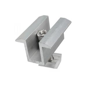 Ss304 Pv Solar Mounting System Fixing Solar Panel Mid Clamps Pre Galvanized