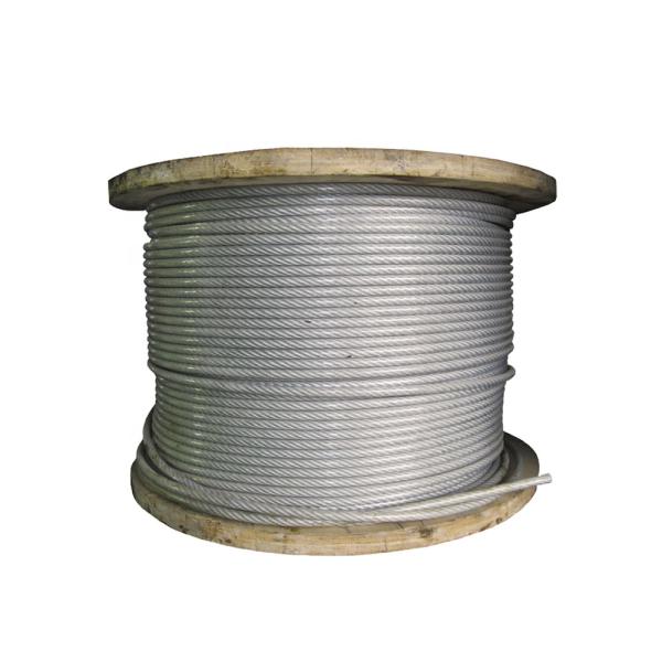 Non-Alloy 2mm 6x7 Transparent PVC Coating Galvanized Steel Wire Rope for Long-Lasting Performance