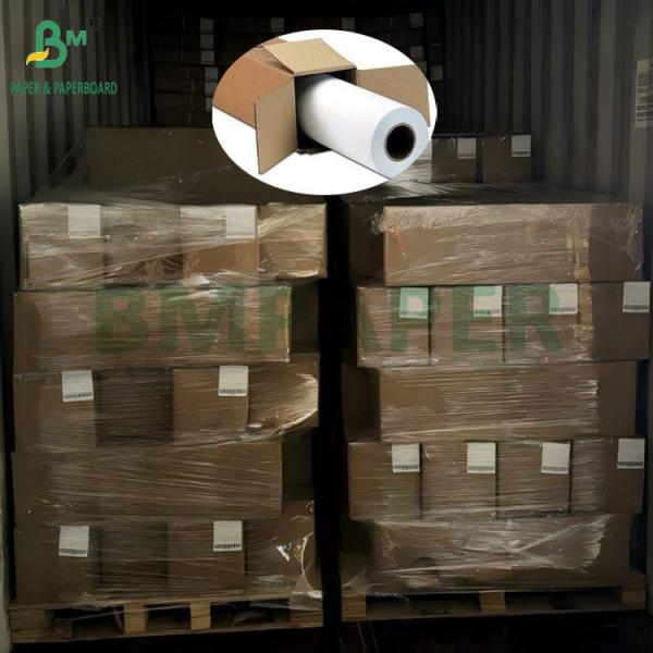 Quality 150gsm 200gsm Double Sided Matte Photo Paper White Coated CAD Bond Paper 30m 50m Rolls wholesale