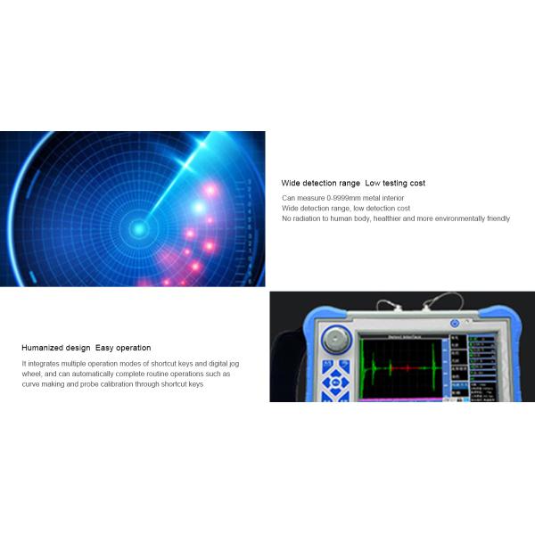 500 Channels LED Display Digital Ultrasonic Flaw Detector