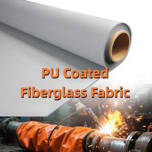 PU Coated Fiberglass Fabric Welding Blanket with 460 g/sqm Weight 0.41 mm