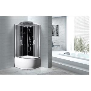 China Custom Large Sliding Door Shower Cubicles Chrome Aluminium Materials KPN2048 on sale