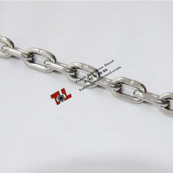 Quality SUS 304 316 Stainless Steel DIN766 Link Chain with dia 10mm wholesale