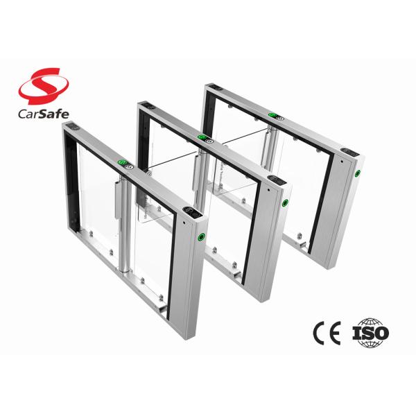 China AC speed stainless pedestrian gate with facial recognization/QR code infrared RFID reader low noise station access on sale China AC speed stainless pedestrian gate with facial recognization/QR code infrared RFID reader low noise station access on sale