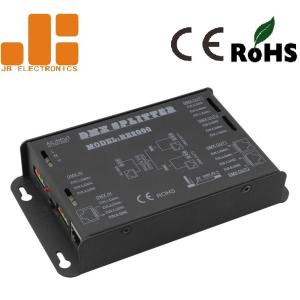 2 Channels Isolated DMX Signal Splitter RJ45 / Press Terminals Interfaces